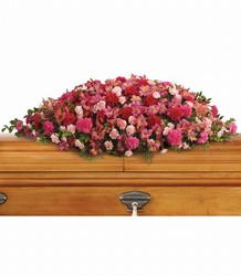 A Life Loved Casket Spray from Visser's Florist and Greenhouses in Anaheim, CA